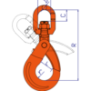 TOYO HSA SWIVEL SAFETY HOOK drawing