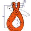 TOYO HSC CLEVIS SAFETY HOOK drawing