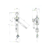 TOYO HSH Type Mini lever hoist drawing